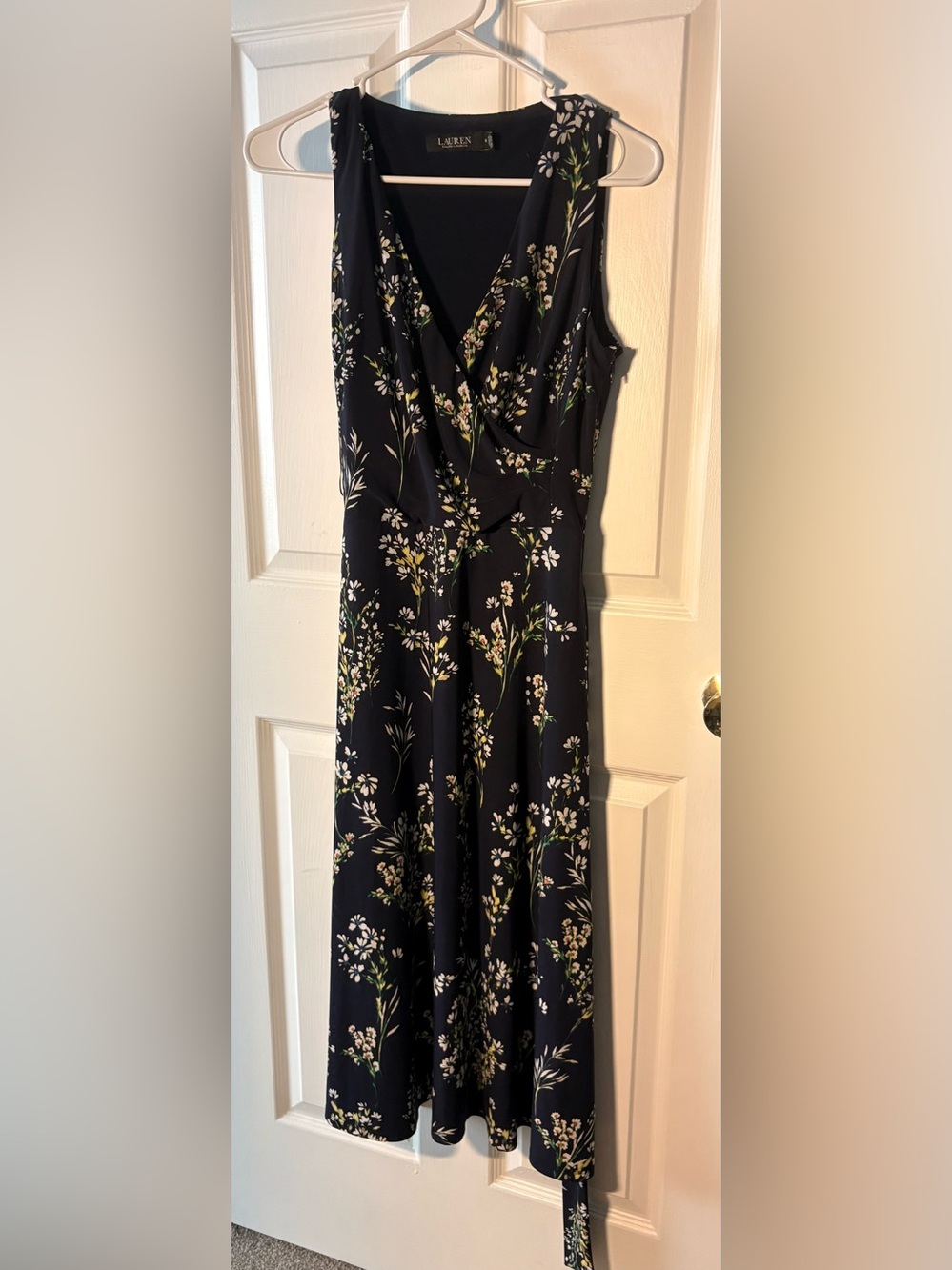 Ralph Lauren Navy Floral Maxi Dress